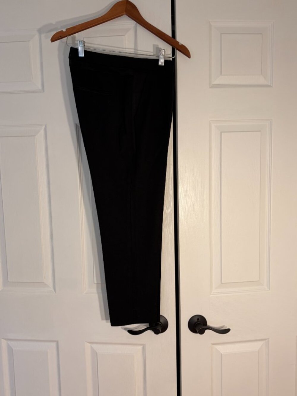 AllSaints Black 100% Wool Slim Ankle Trousers US 6 UK 10